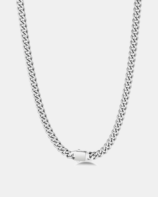 Locked Cuban Chain Necklace